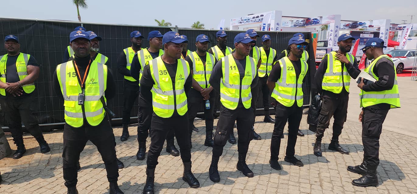 Equipa de segurança em evento